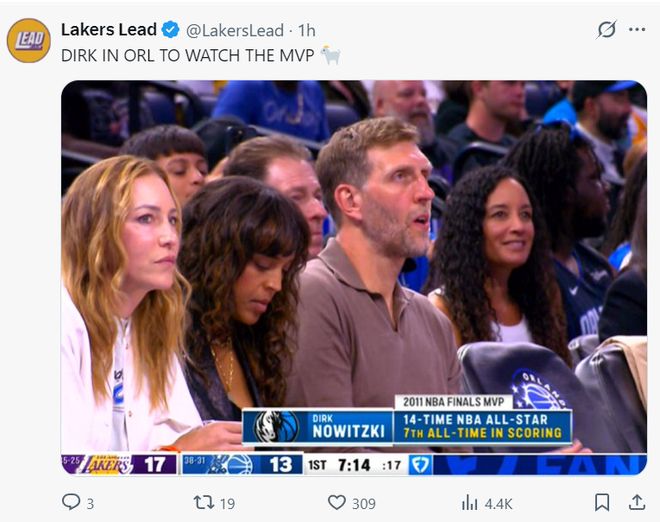 东契奇下半场低迷难阻湖人连胜 肯纳德绝杀助其